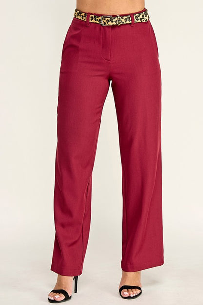 BELT DETAIL PANTS