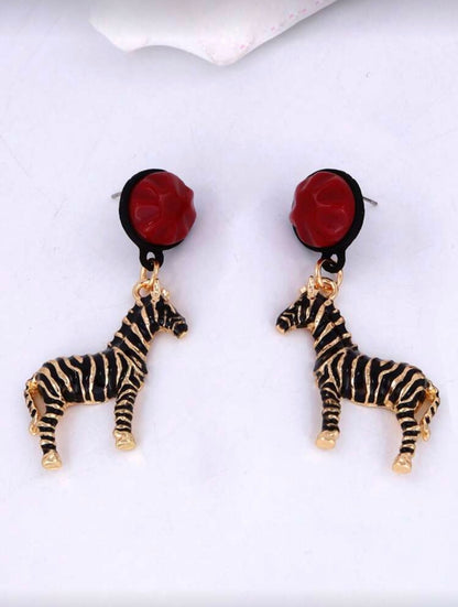 ZEBRA FASHION EARRINGS