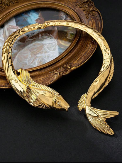 CHUNKY SHOKER FISH COLLAR NECKLACE