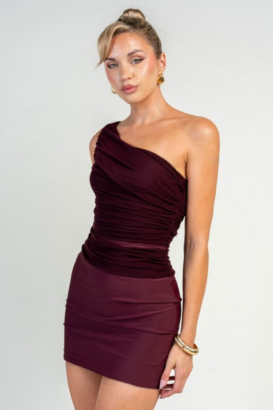 BODYCON MESH MINI PARTY DRESS