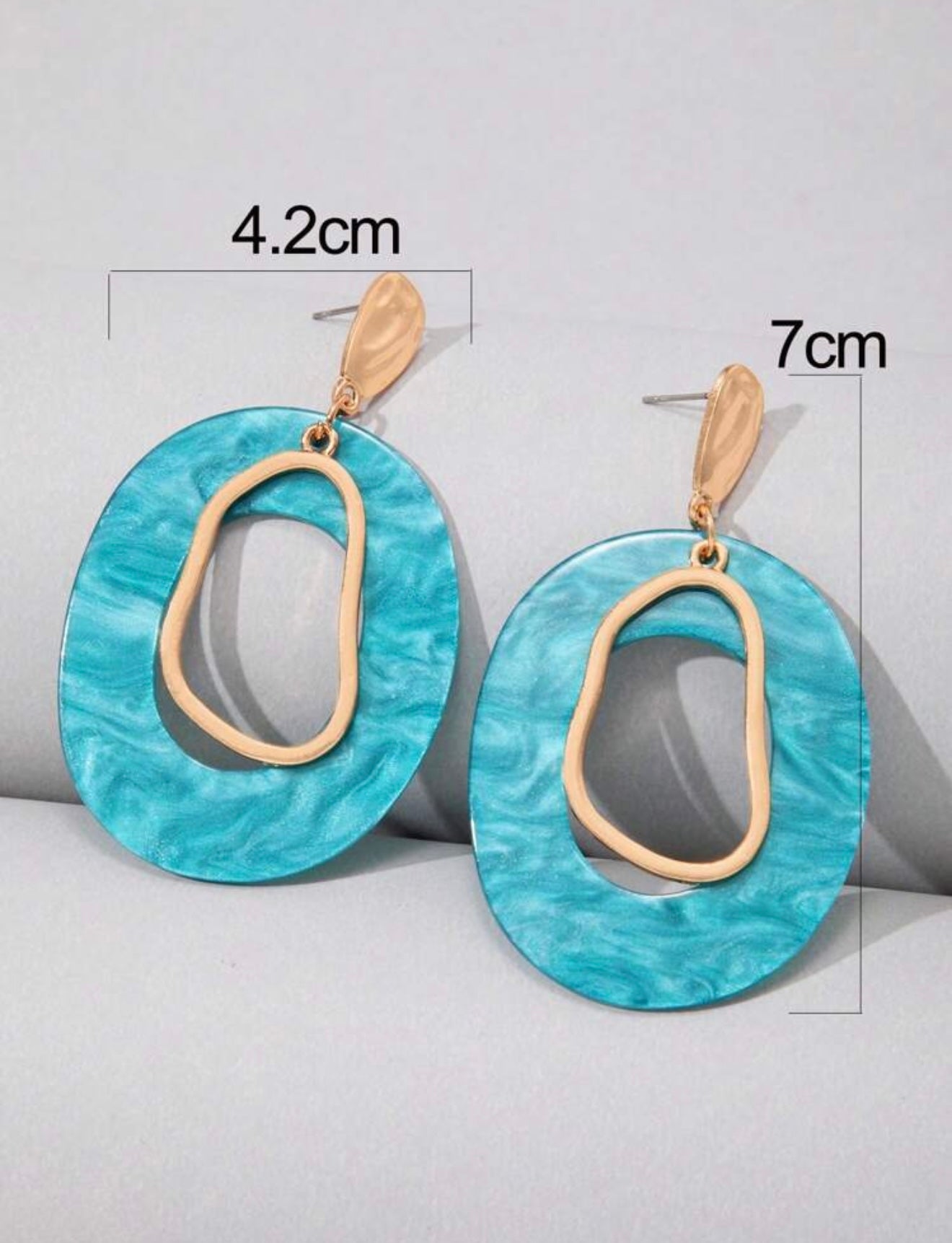 BOHEMIAN ACRYLIC GEOMETRIC EARRINGS