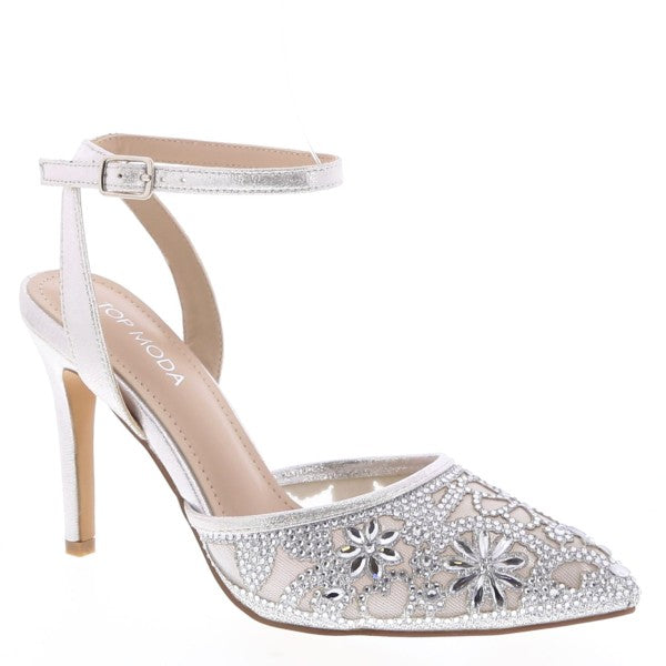 RHINESTONE SLINGBACK DRESS HEELS