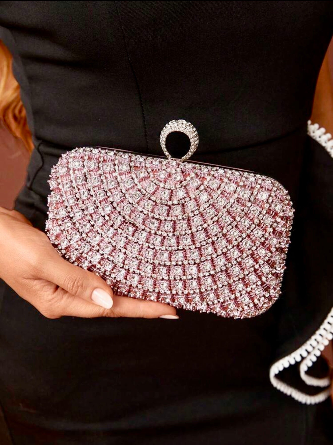 ELGANT DIAMOND SEQUIN BOX-SHAPED EVENING CLUTCH (Copy)