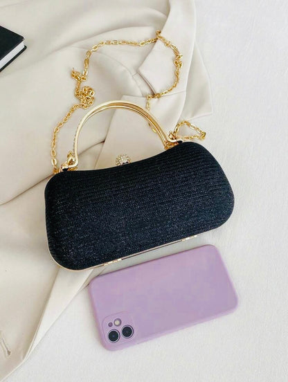 GLITTERING EVENING CLUTCH BAG
