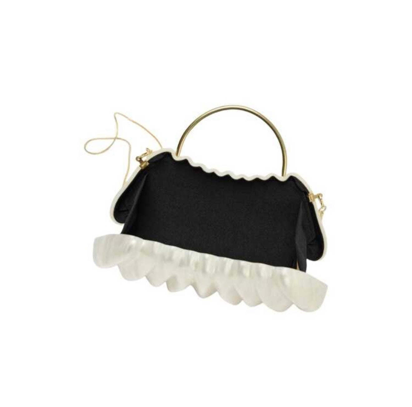 ACRYLIC SHELL SHAPED EVENING CLUTCH BAG