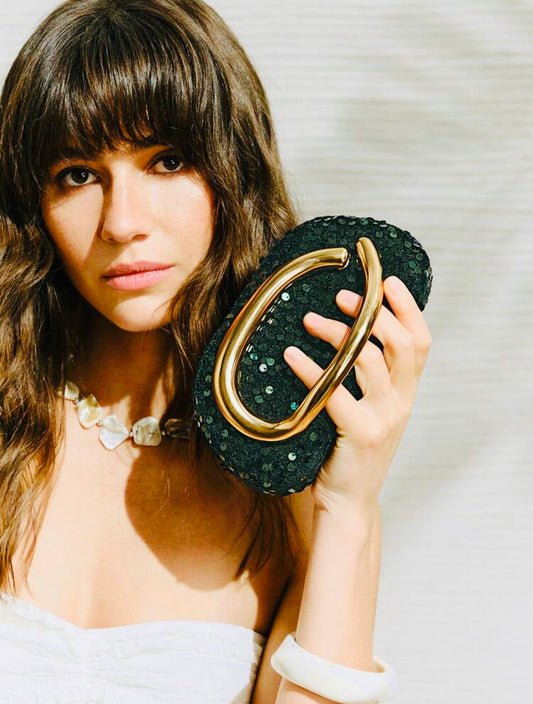 GLAMOROUS SEQUINED NIGHT CLUTCH BAG