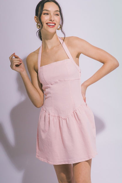 HALTER NECK DROP