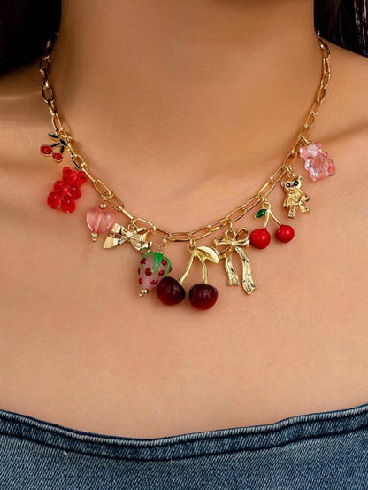 CHERRY CHARM NECKLACE