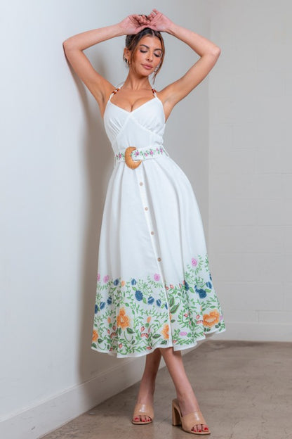 BUBBLE SHORT SLEEVES BUTTON DOWN MINI DRESS