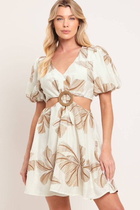 EMBROIDERED MINI SUMMER DRESS