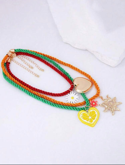 3 PCS SUMMER NECKLACES SET