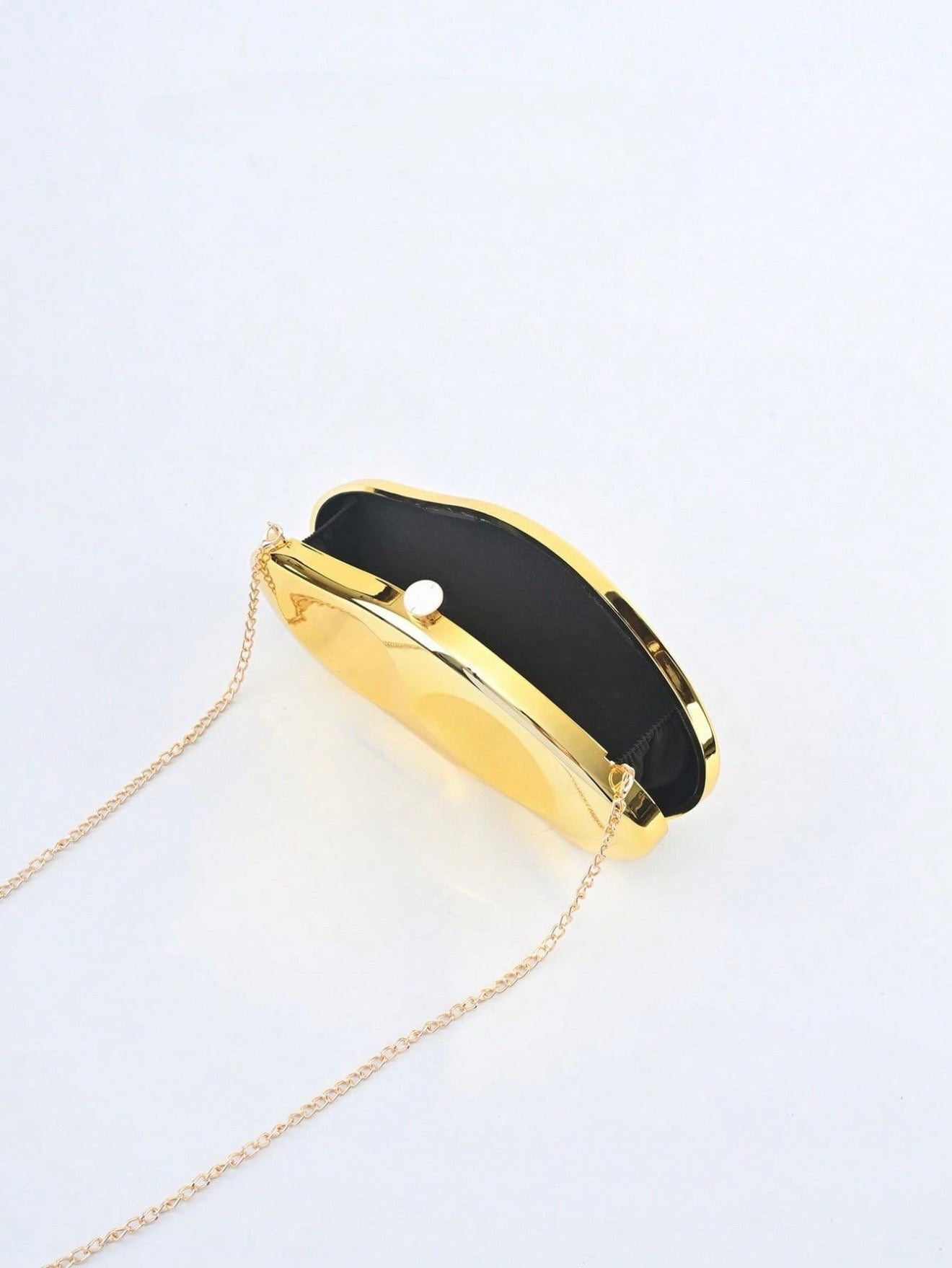 SCULPTURAL HEAVY DUTY EVENING CLUTCH BAG