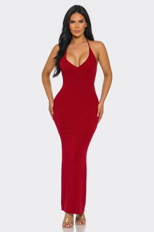 KNIT MAXI DRESS
