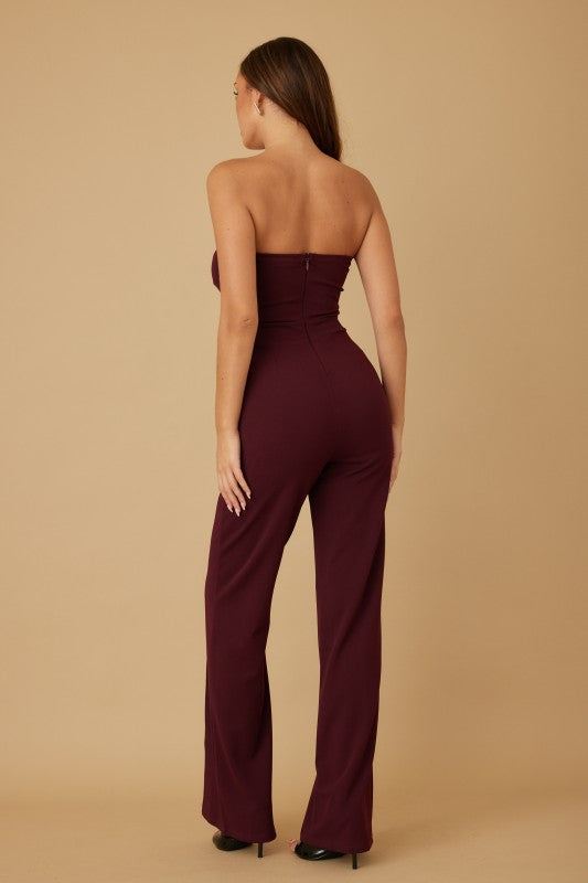 STRAPLESS BINDING LAYER JUMPSUIT