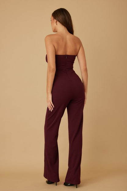 STRAPLESS BINDING LAYER JUMPSUIT