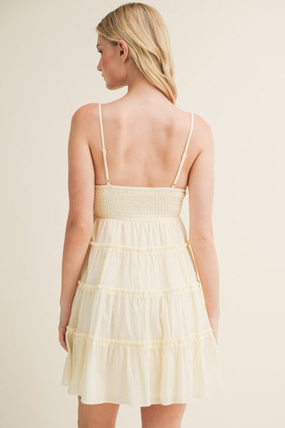 TIERED CAMI MINI SUMMER DRESS