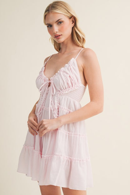 TIERED CAMI MINI SUMMER DRESS
