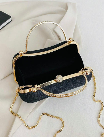 GLITTERING EVENING CLUTCH BAG