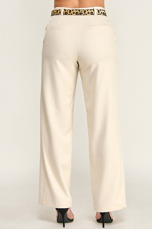 BELT DETAIL PANTS