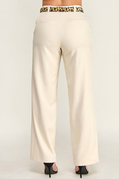 BELT DETAIL PANTS