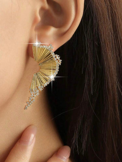 WINGS GOLD PLATED EARRINGS