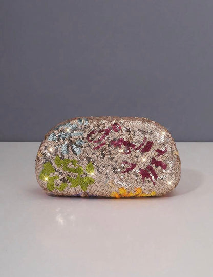 SHINY SEQUINED EVENING CLUTCH
