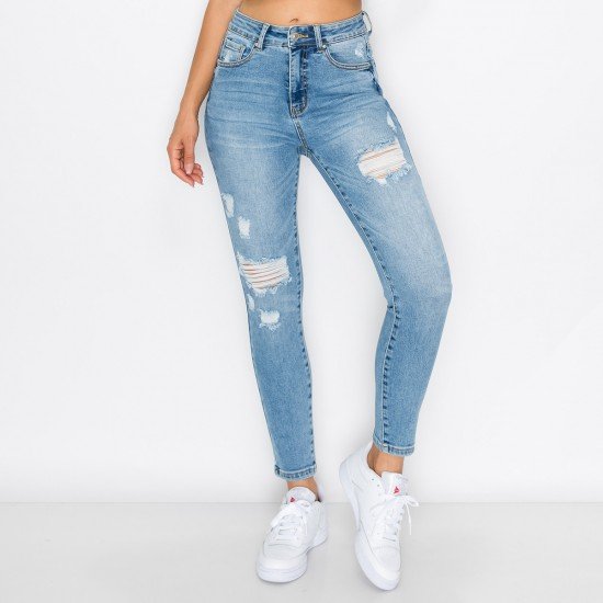 AUTHENTIC DESTRUCTED SKINNY JEAN