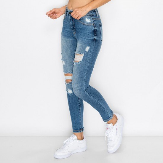 AUTHENTIC DESTRUCTED SKINNY JEAN