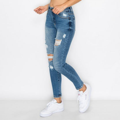 AUTHENTIC DESTRUCTED SKINNY JEAN