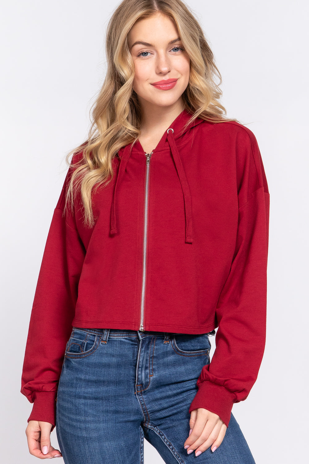 ZIP UP SWEATSHIRT HOODIE JACKET