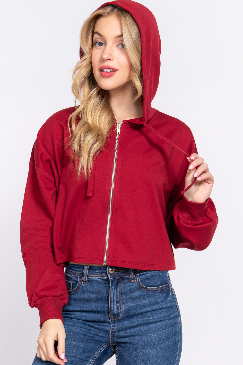 ZIP UP SWEATSHIRT HOODIE JACKET