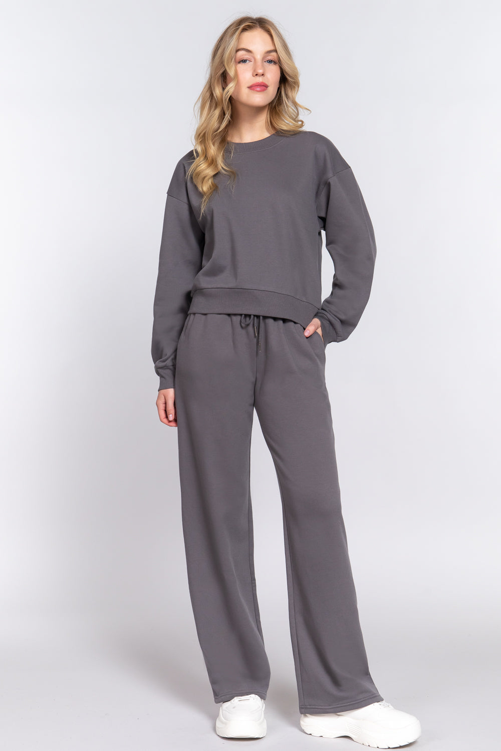 STRAIGHT LEG INNER FLEECE JOGGER PANTS