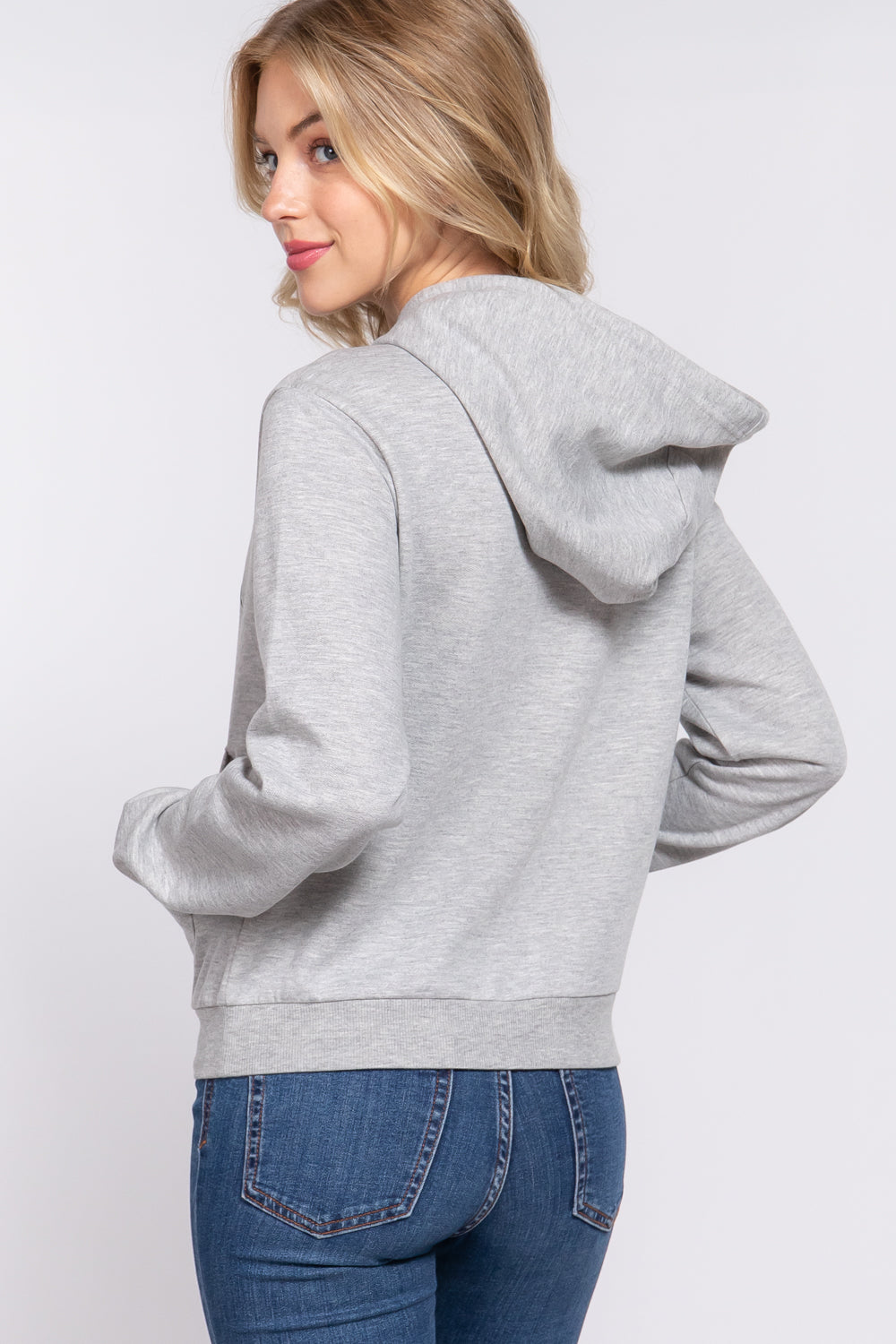 Kapuzenpullover aus French Frottee mit Siebdruck 