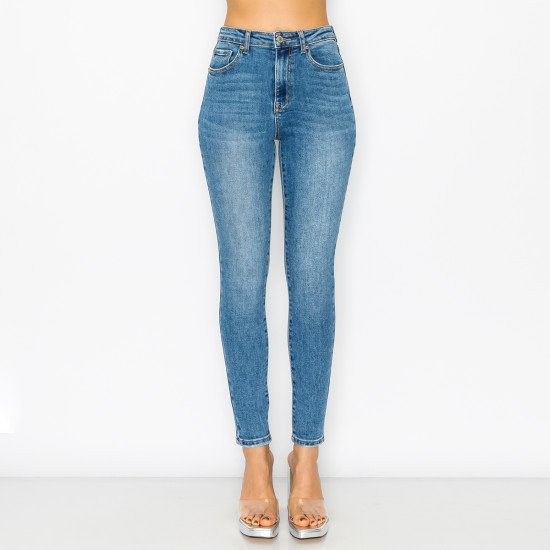 HIGH WAISTED BASIC SKINNY JEANS