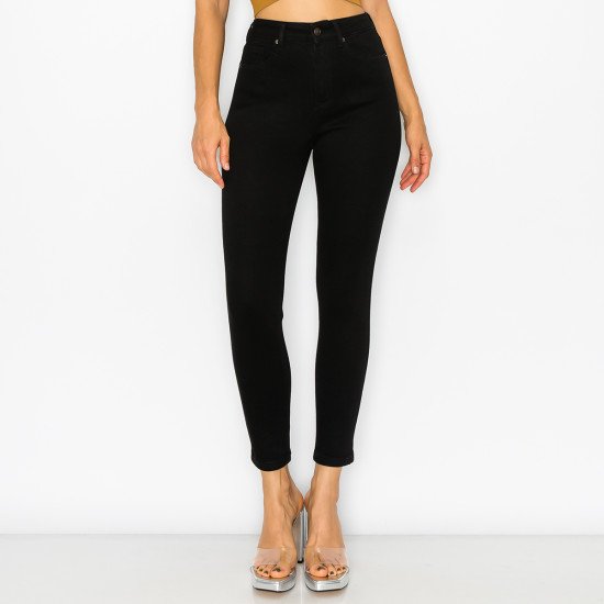 HIGH WAISTED BASIC SKINNY JEANS