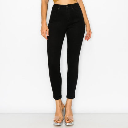 HIGH WAISTED BASIC SKINNY JEANS