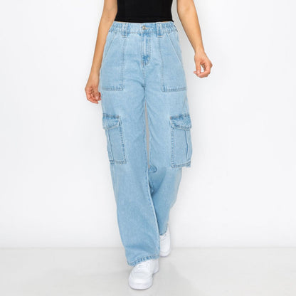 PAPER BAG SKATER JEANS