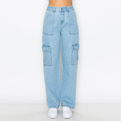 PAPER BAG SKATER JEANS