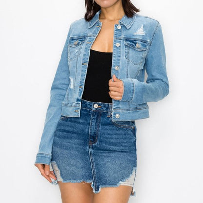 RIPPED DENIM JACKET