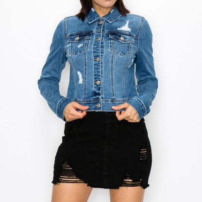 RIPPED DENIM JACKET