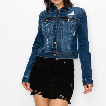 RIPPED DENIM JACKET