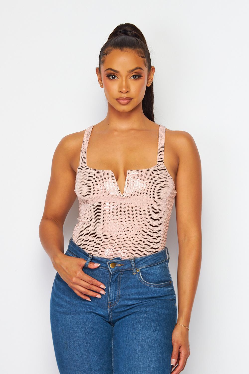 SEQUINS BODYSUIT