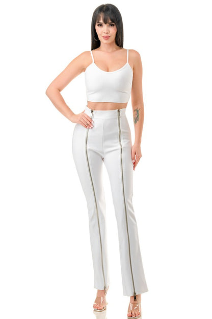 BANDAGE CROP TOP AND PANTS SET