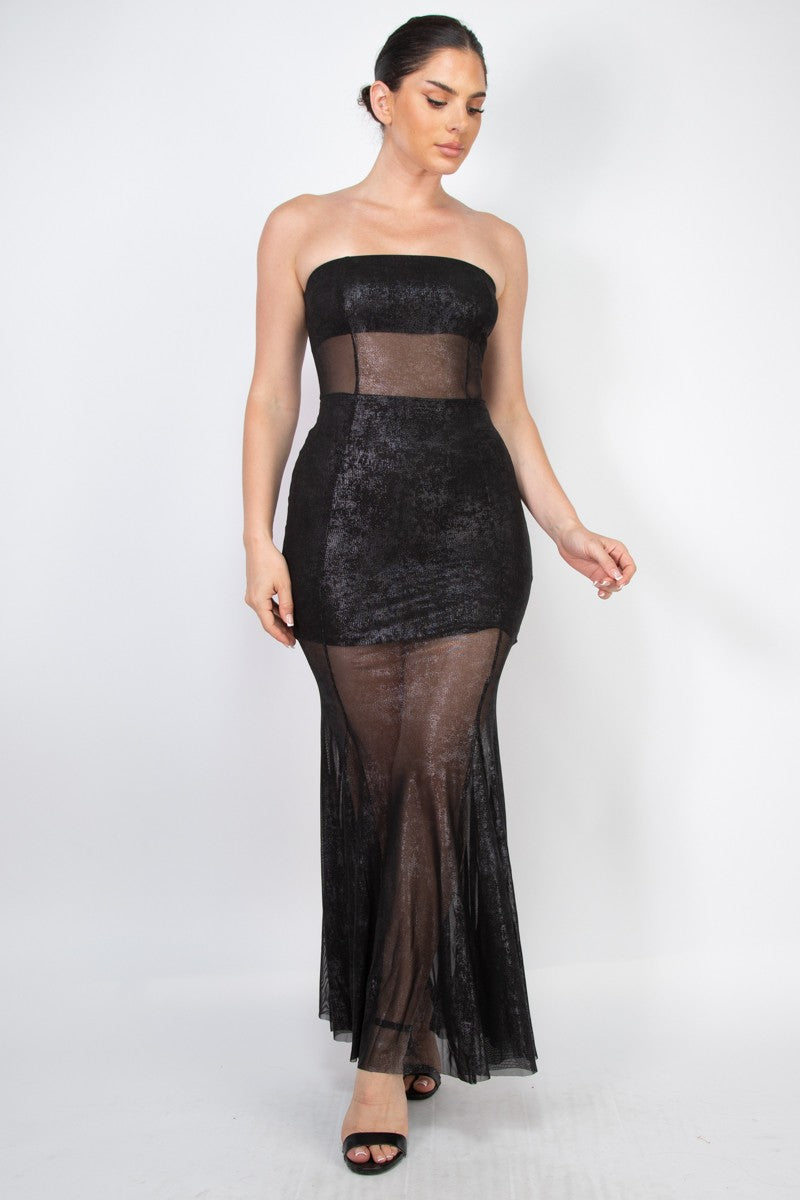 Tube Bodycon Mermaid Maxi Dress