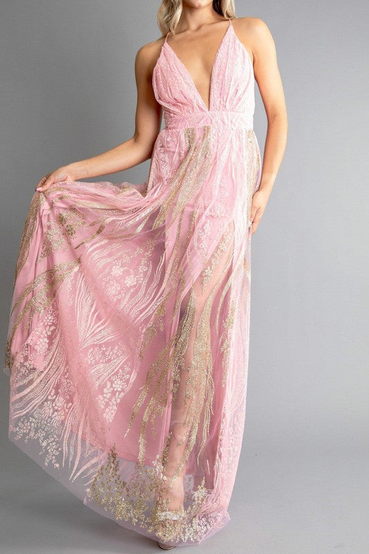 chinese dress ladies SPARKLING A LINE SEQUIN MAXI DRESS – Bella Chica