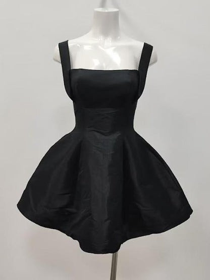 Tie Back Cutout Detail Skater Mini Dress