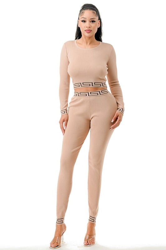 Long Sleeve Top and Pants Set