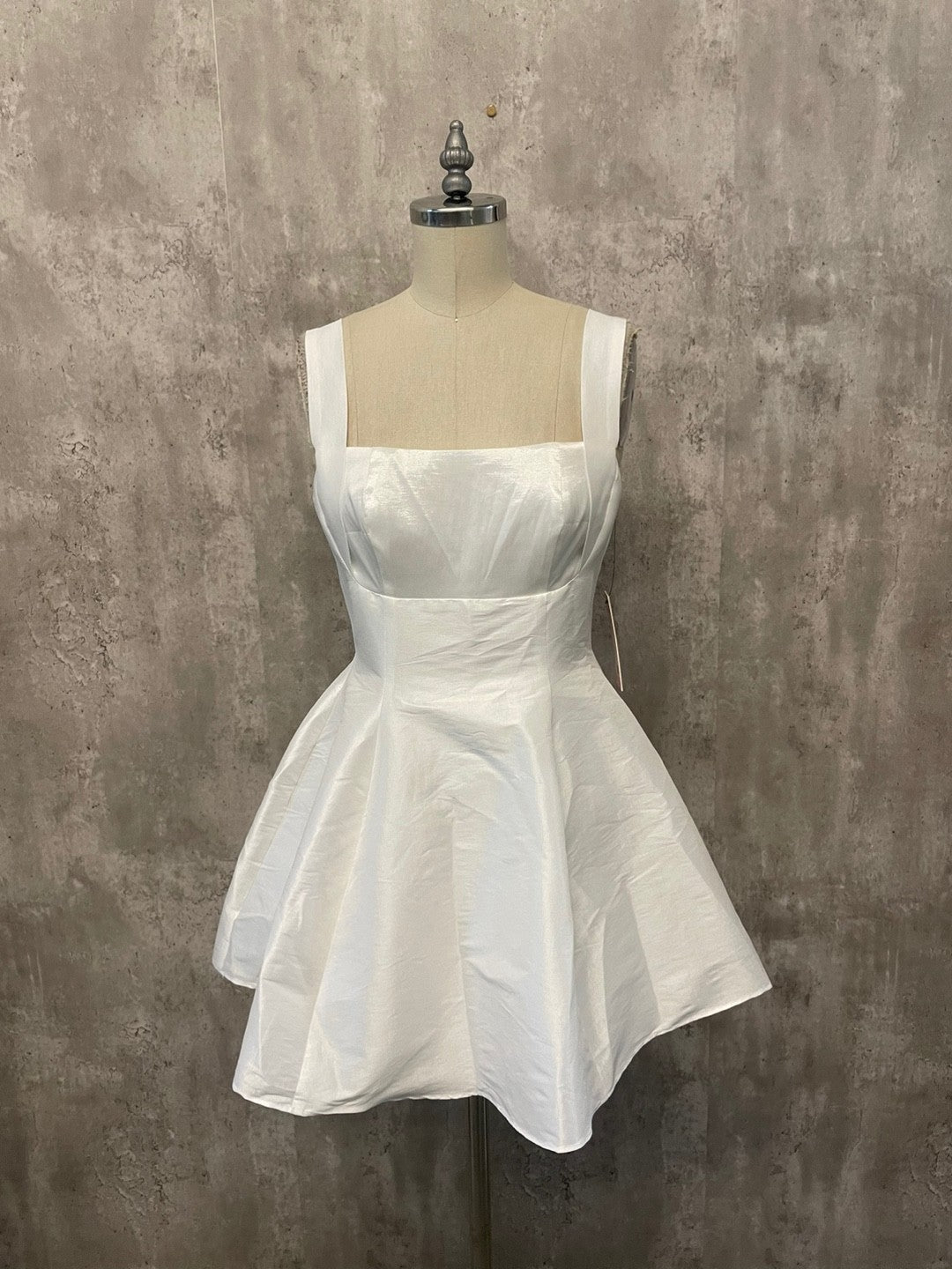 Tie Back Cutout Detail Skater Mini Dress