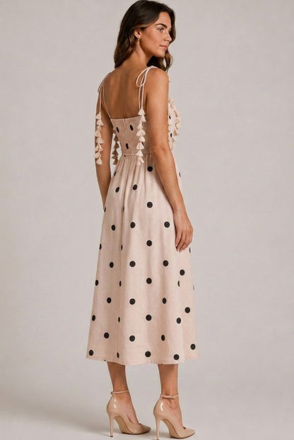 POLKA DOR MIDI DRESS